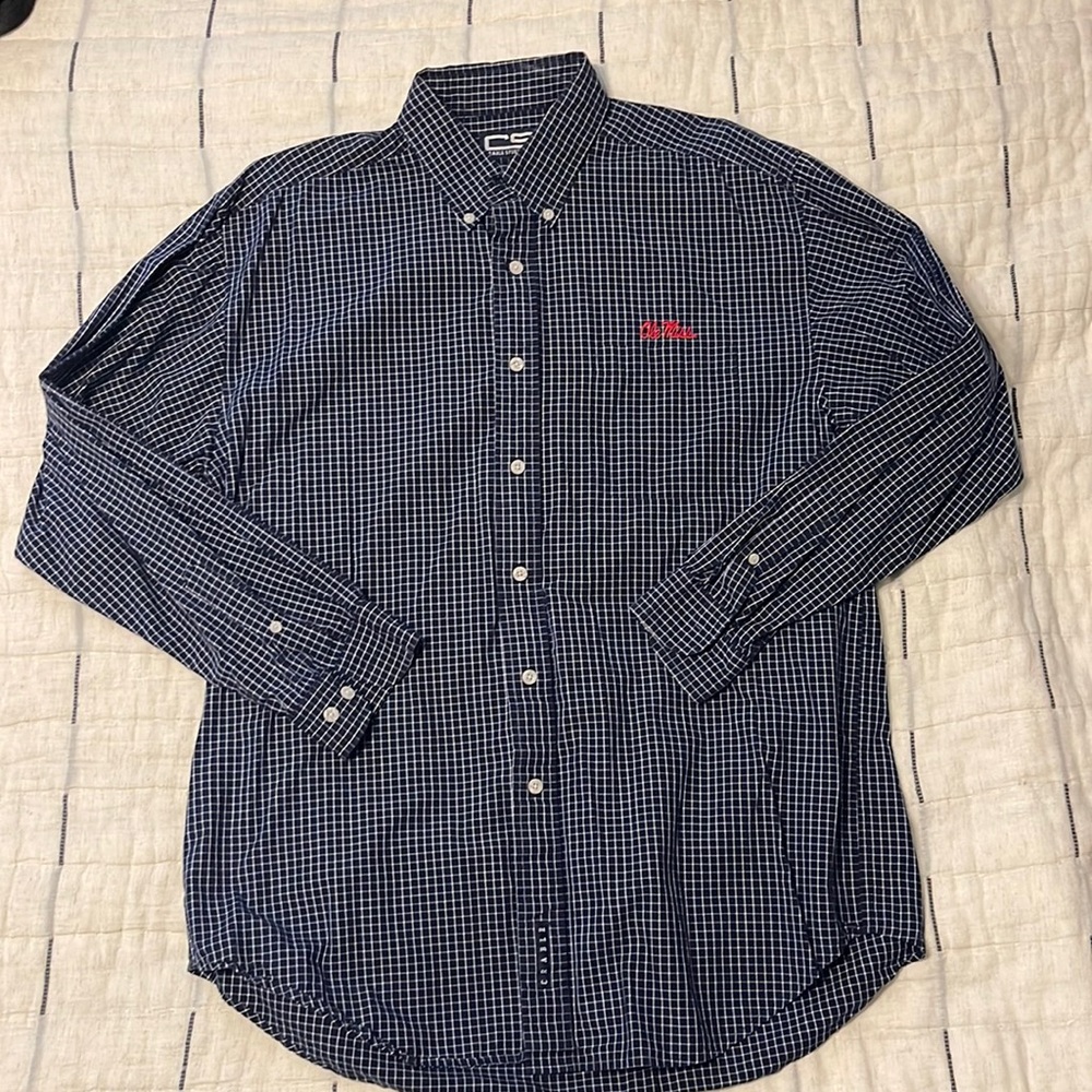 Ole Miss Button Down Large